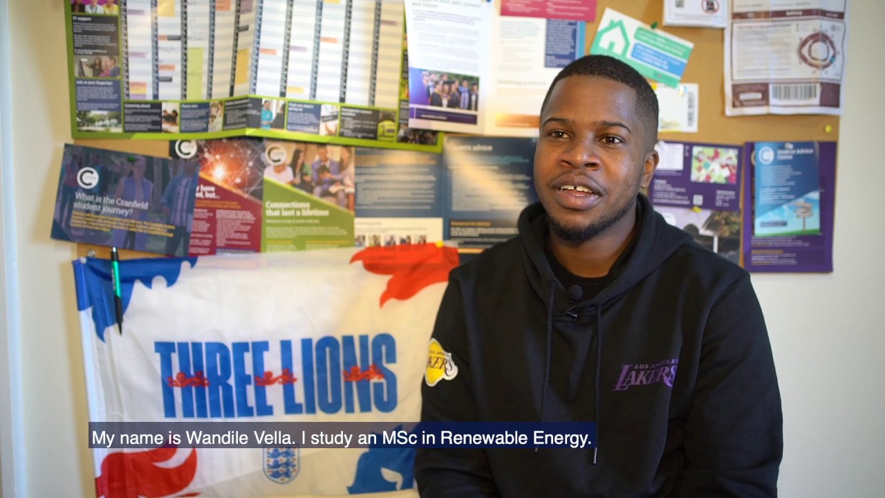 The Cranfield Student Journey: On-campus accommodation with Wandile