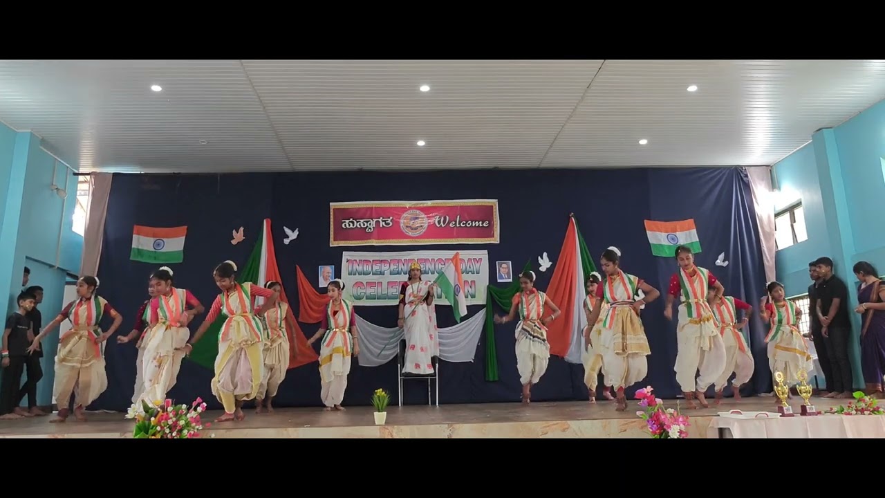 MATHE POOJAKA PATRIOTIC DANCE | BLUE GROUP | JYOTHIR VIKAS SCHOOL