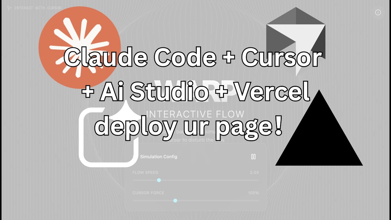 Claude Code + AI Studio + Cursor + Vercel | Deploy your page!