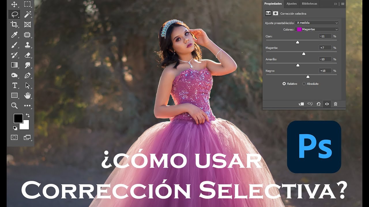 ¿Cómo utilizar Corrección selectiva en Photoshop?