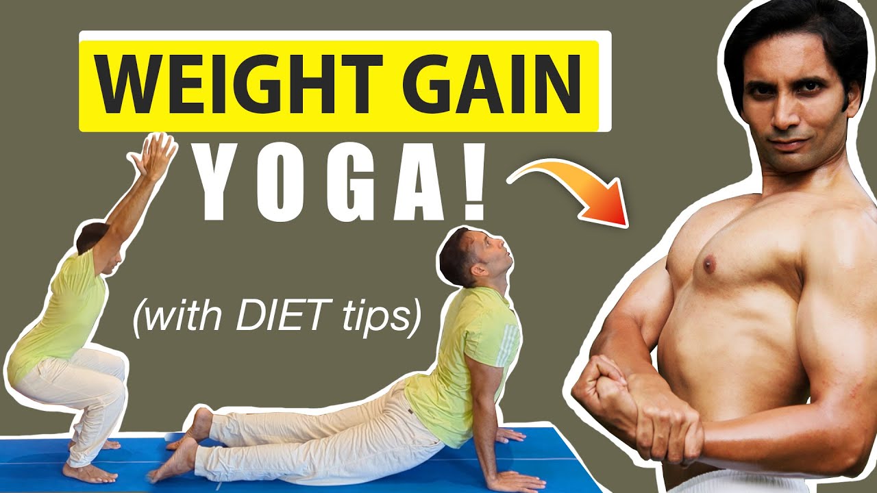 Yoga for Weight Gain | English | Hindi | Muscle Gain | Mayur Karthik