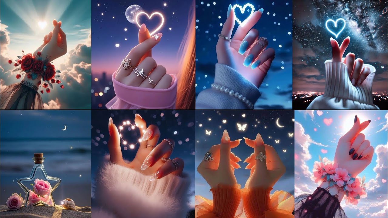 ✨ Korean Little Heart 💟 || Beautiful Korean heart poses 💅 || Cute dpz 💖 || 