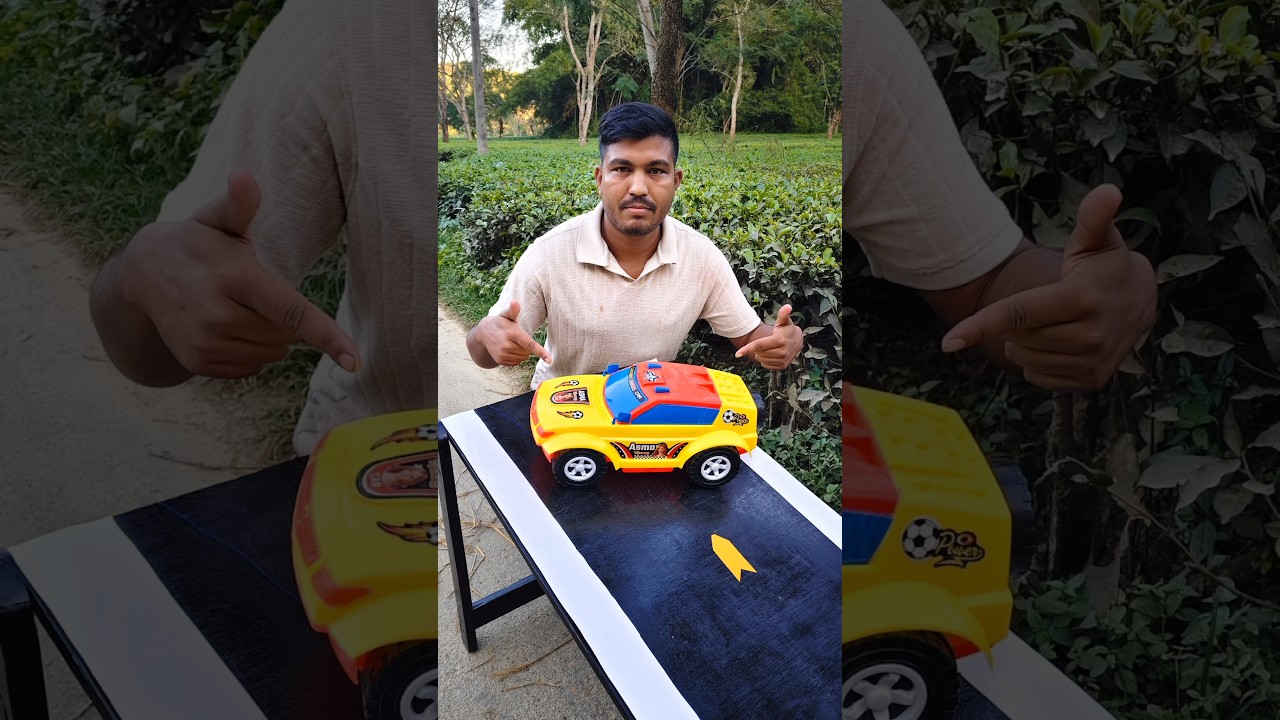 remote control monster car ramp racing test 