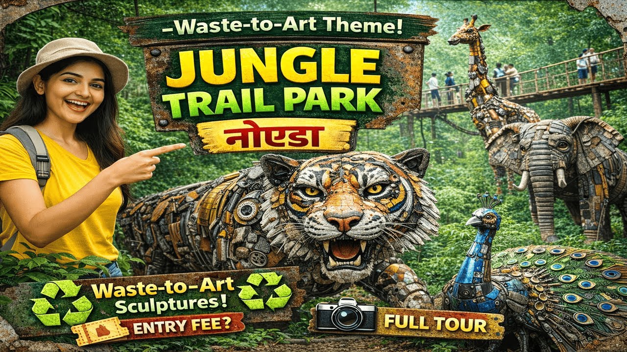 Jungle Trail Park Noida | Noida Ka Sabse Naya Nature Theme Park | Full Tour & Entry Fee