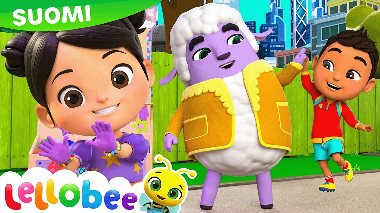 B&auml;&auml; b&auml;&auml; karitsa | Lellobee City Farm | Moonbug Kids Suomeksi | Lasten piirretyt ja laulut