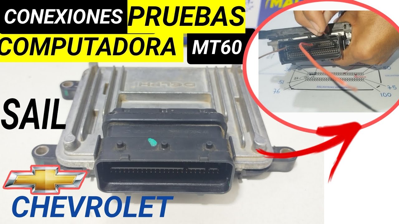 REPARACION PRUEBAS / COMPUTADORA CHEVROLET SAIL MT60 DELPHI, CURSO DE REPARACION ECU PCM ECM BANQUEO
