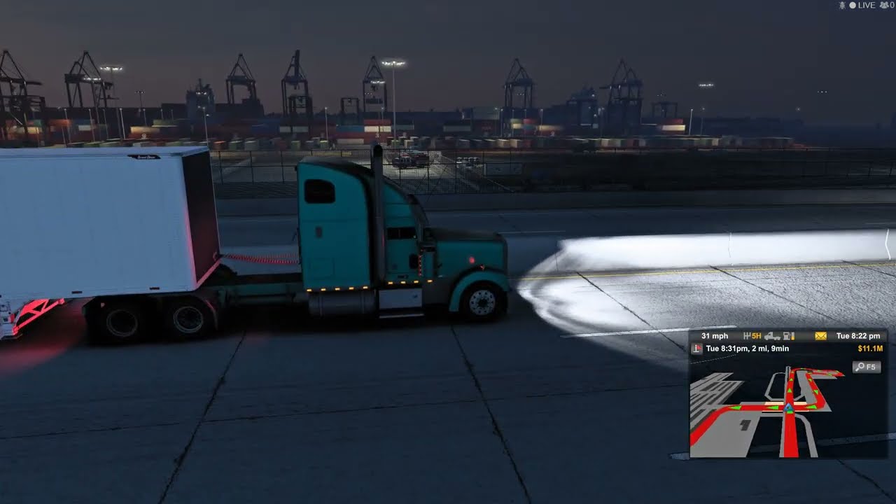 Driving to Houston Texas Shipping Port