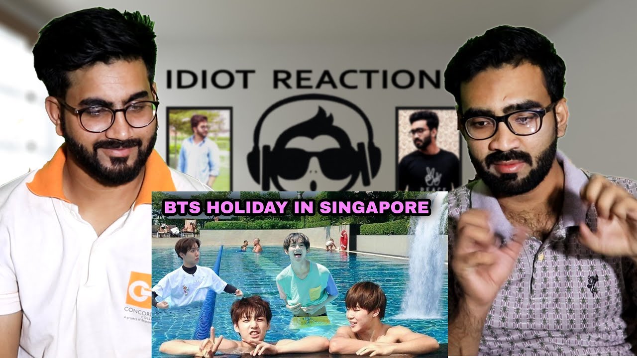 Реакция пакистанцев на отдых BTS в Сингапуре 🏝 // Дубляж на хинди