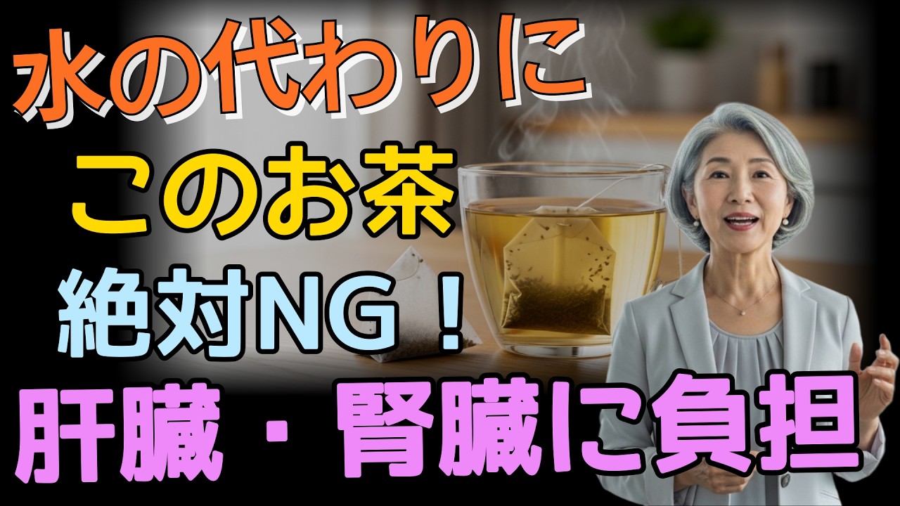 水の代わりにこのお茶は危険！肝臓・腎臓を傷める可能性水の代わりに飲める安全なお茶完全解説 #シニア健康  #健康情報 #健康茶 #水の代わり