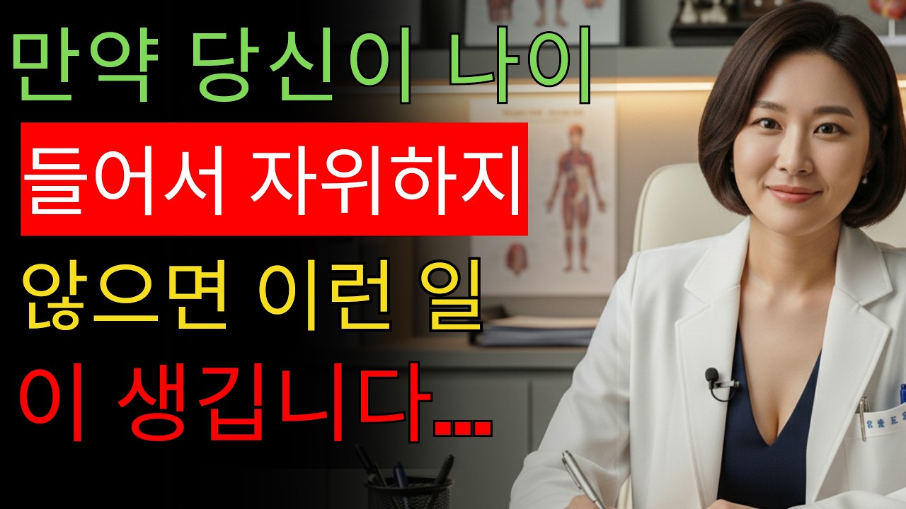 비뇨기과 의사가 경고: 나이 들어 자위하지 않으면 생기는 문제