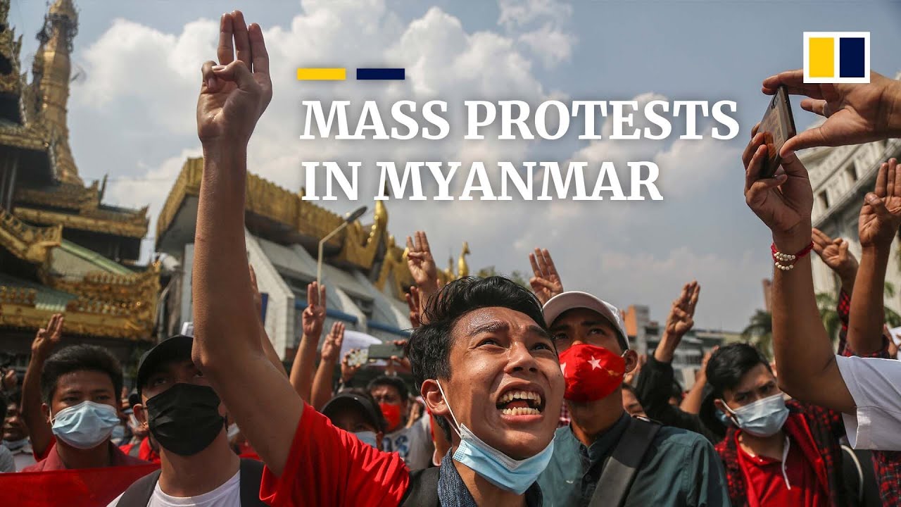 Weekend rally in Myanmar sees tens of thousands protest against military coup