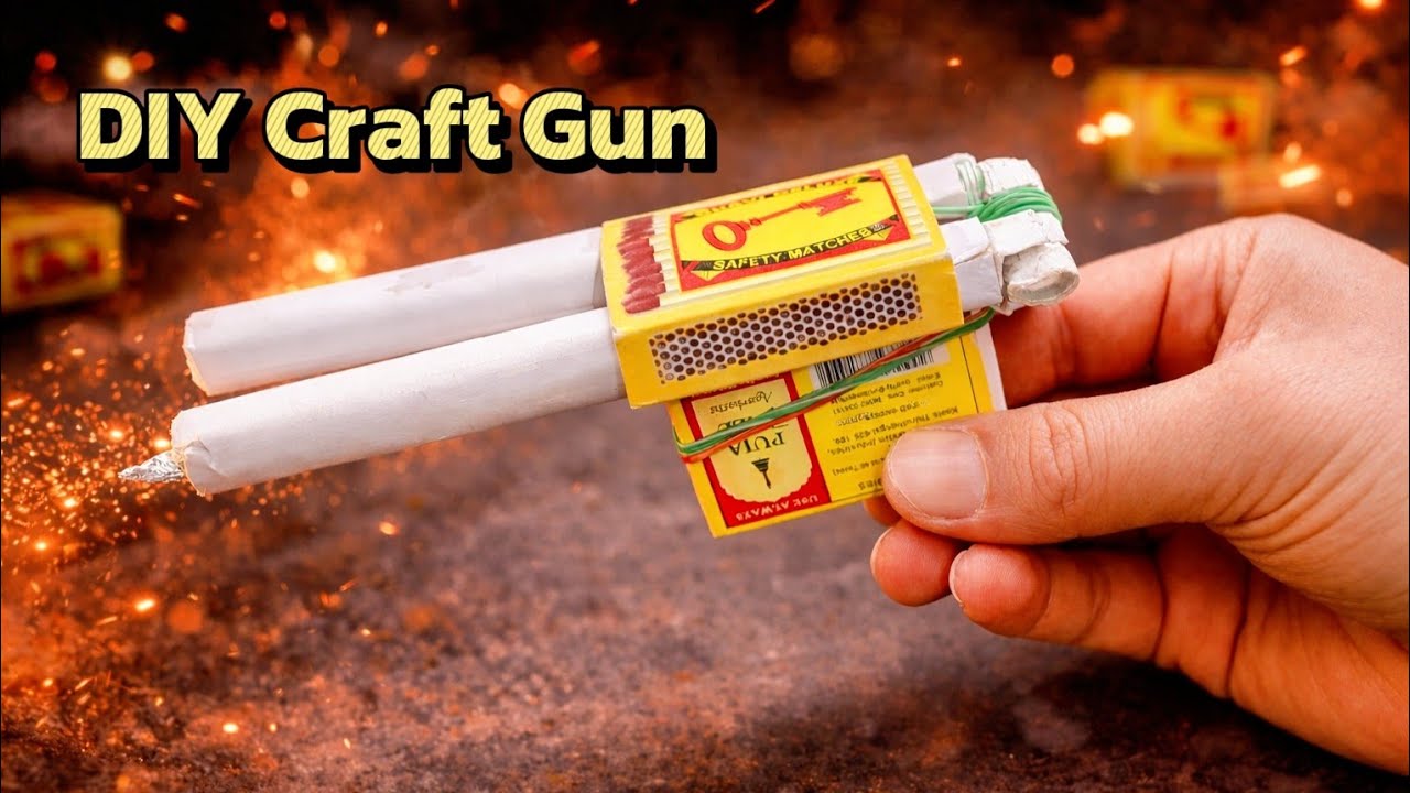 🔥 Paper Se Gun Kaise Banaye? | A4 Paper Gun Making | Working Model 😱