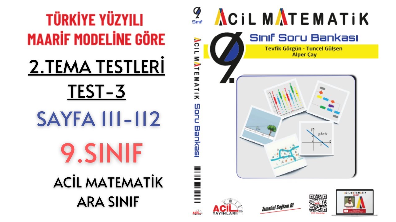 9.Sınıf Soru Bankası 2.TEMA Testleri Test-3 (Sayfa 111-112)
