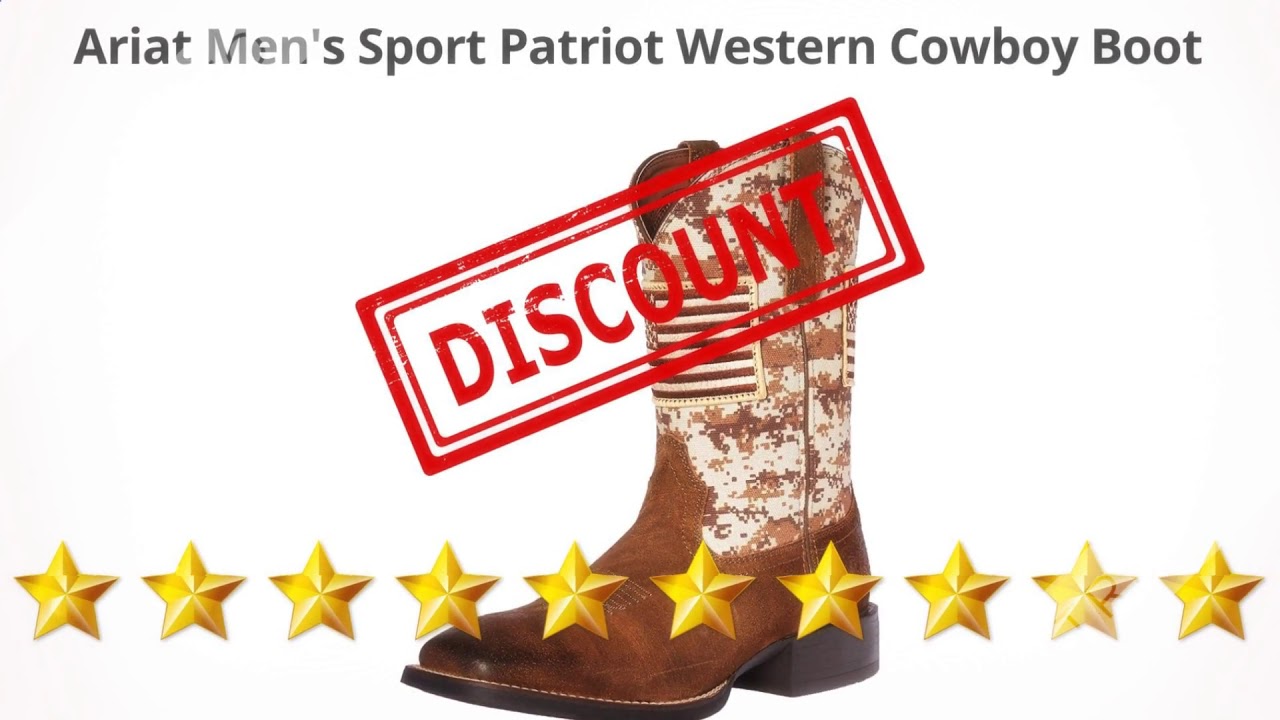 Ariat Men's Sport Patriot Western Cowboy Boot  | Review and Discount