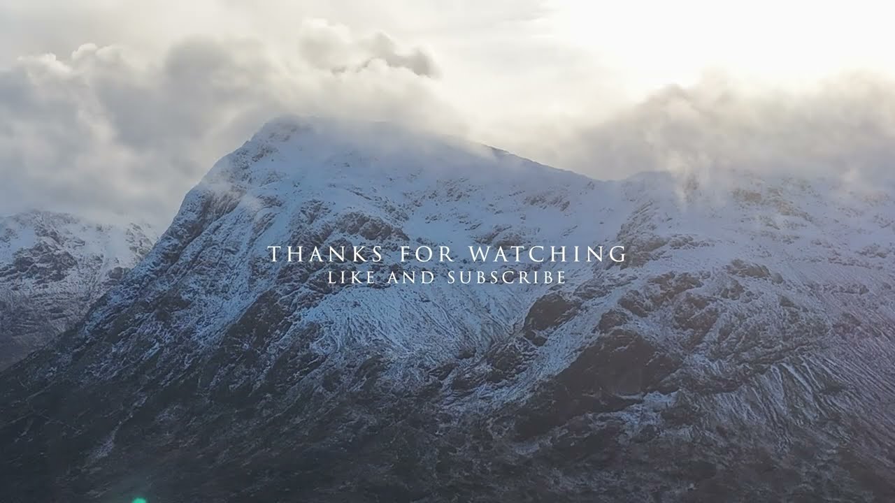 New Years Day 2024 Drone Footage A82 to Glencoe