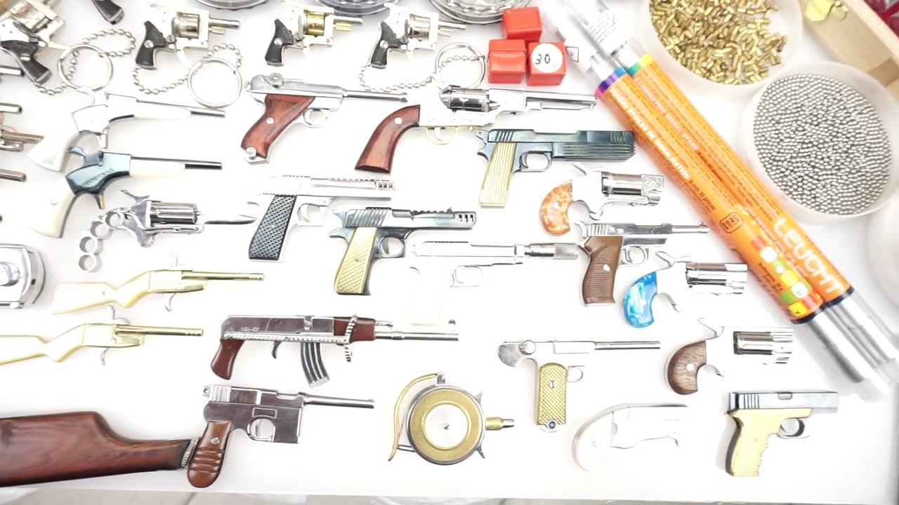The Pinfire miniature pinfire guns Big collection ammo accessories etc.