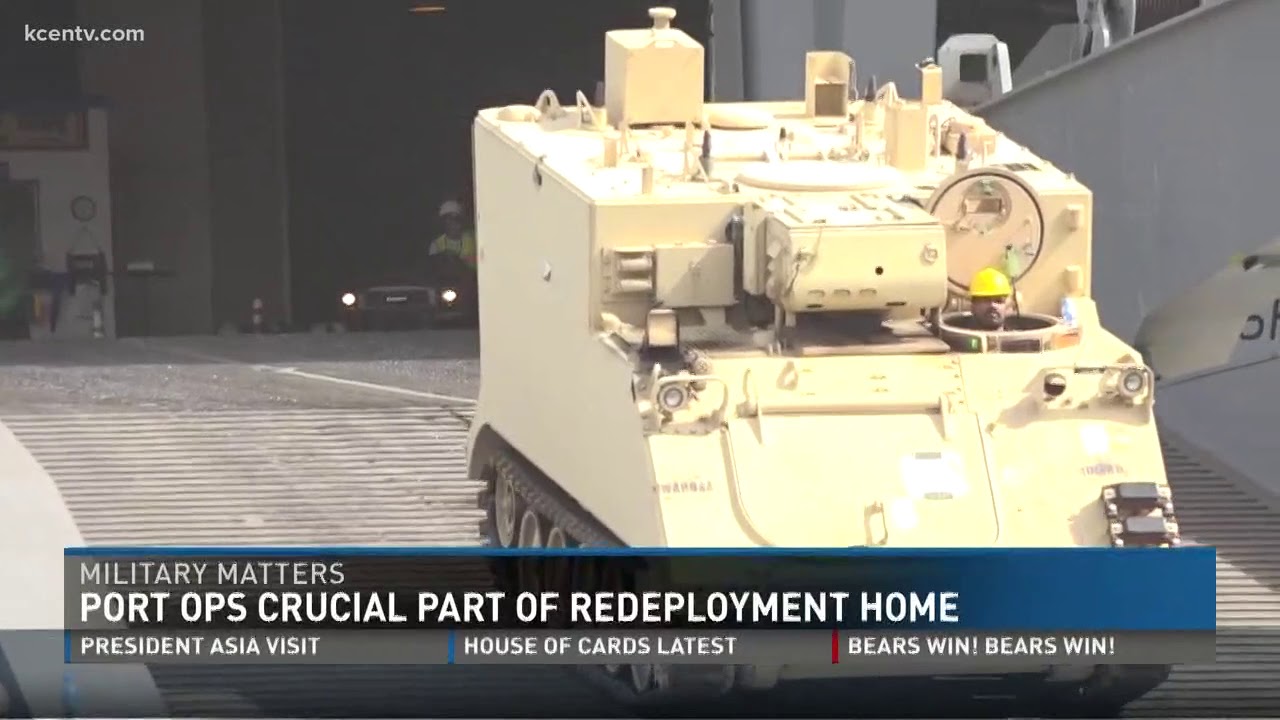 Port ops crucial part of redeployment home