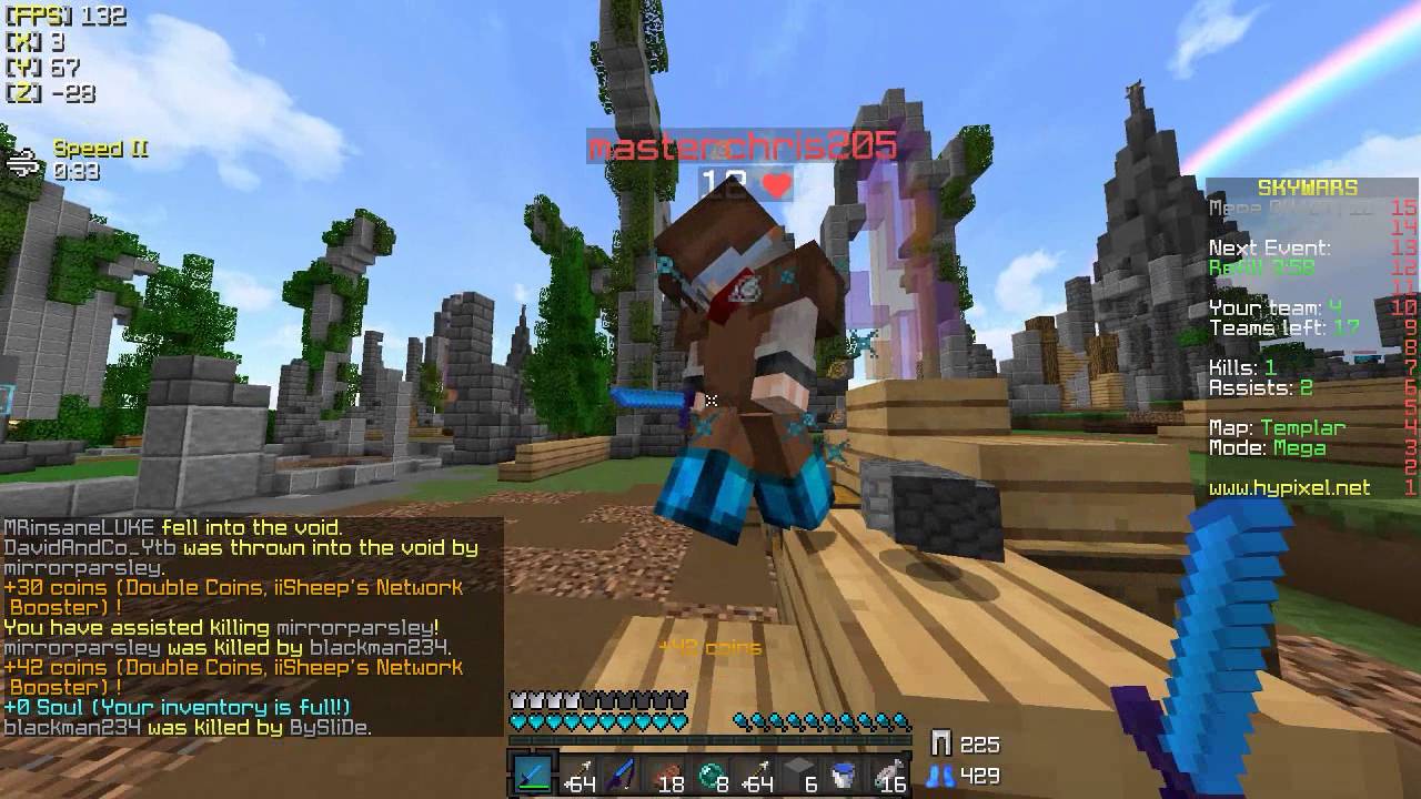 Hypixel - Mega Skywars 100 Players [FR]