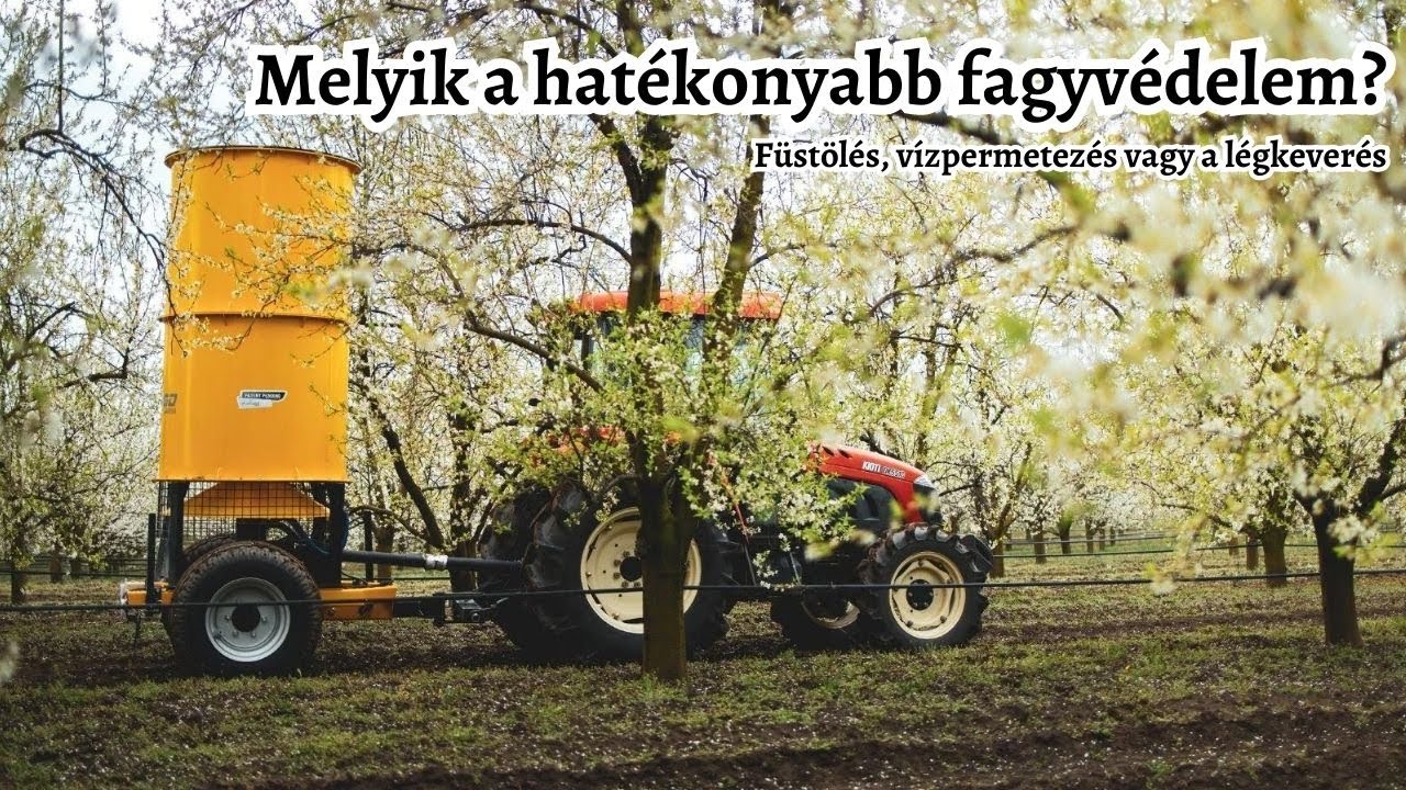 Melyik a hatékonyabb fagyvédelem: a füstölés, a vízpermetezés vagy a légkeverés?