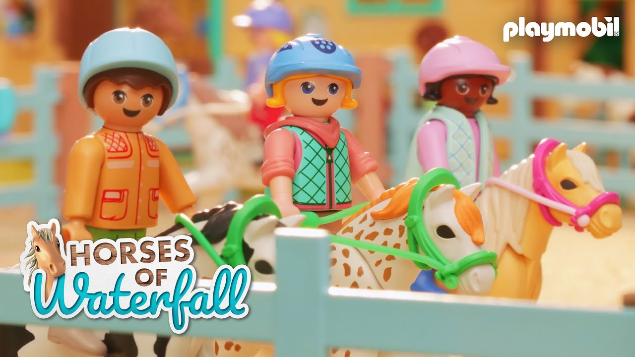 Ankunft der Mobilen Reitschule - Aufregung vor dem großen Ponyturnier! | PLAYMOBIL Kurzfilm
