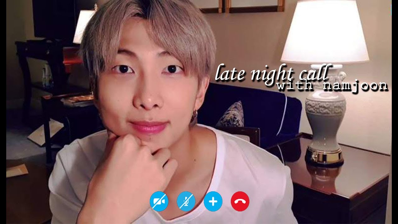 late night call with namjoon as your classmate ♡