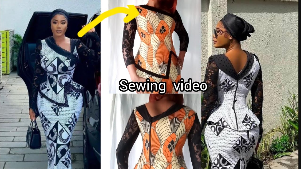 How to cut and sew a trendy princess dart bustier with Asymmetric neckline and hemline//sewing