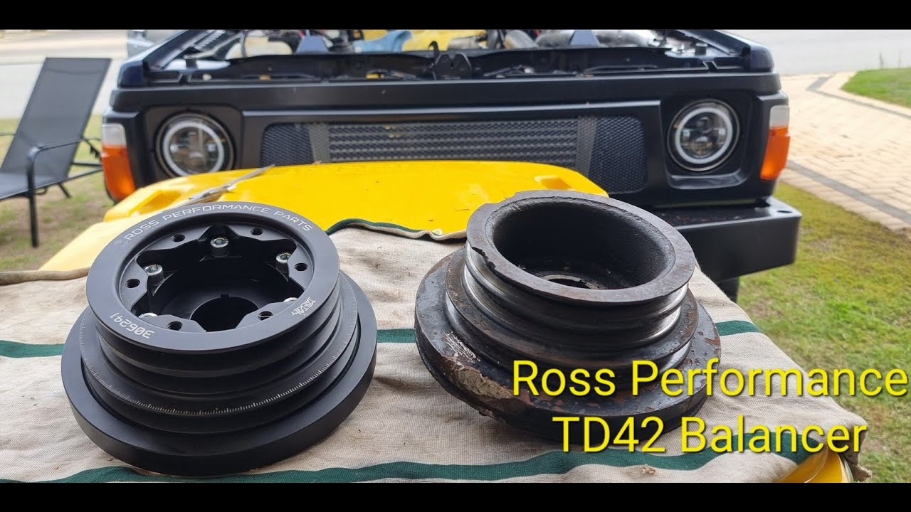 Установка гармонического балансира Ross Performance для Nissan Patrol TD42