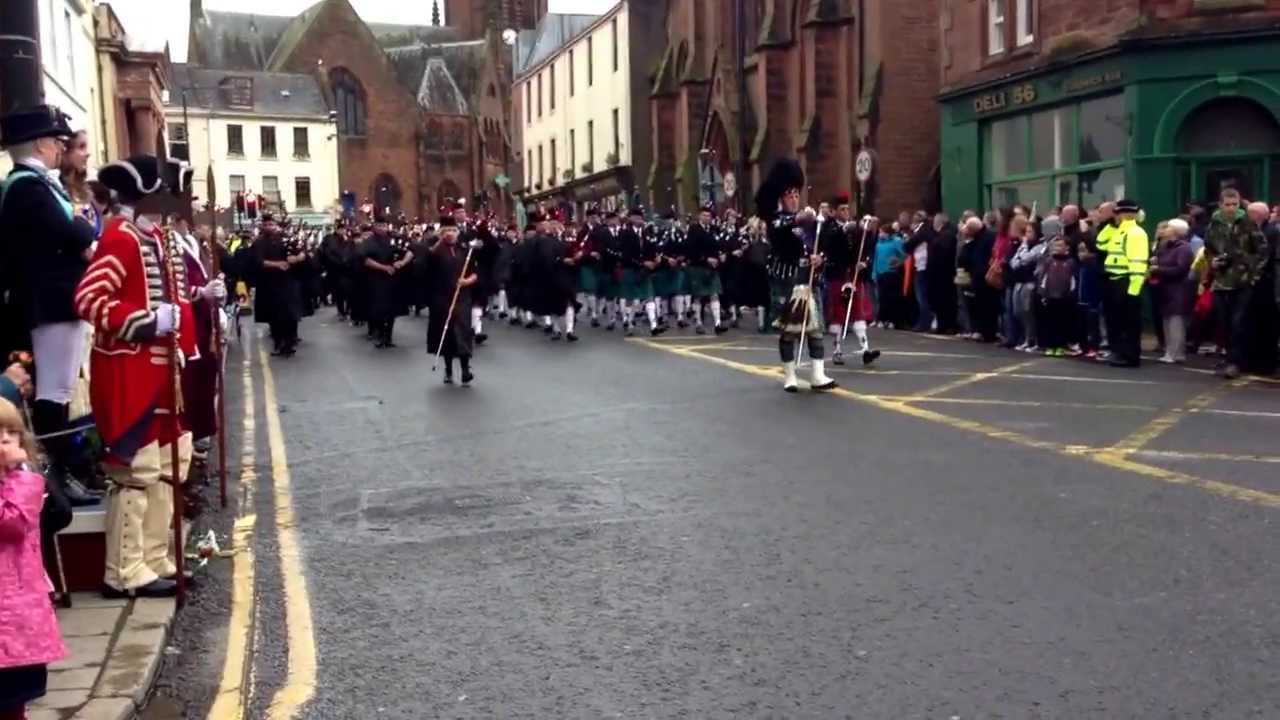 Massed Bands Leaving Port Askaig and All The Blue Bonnets