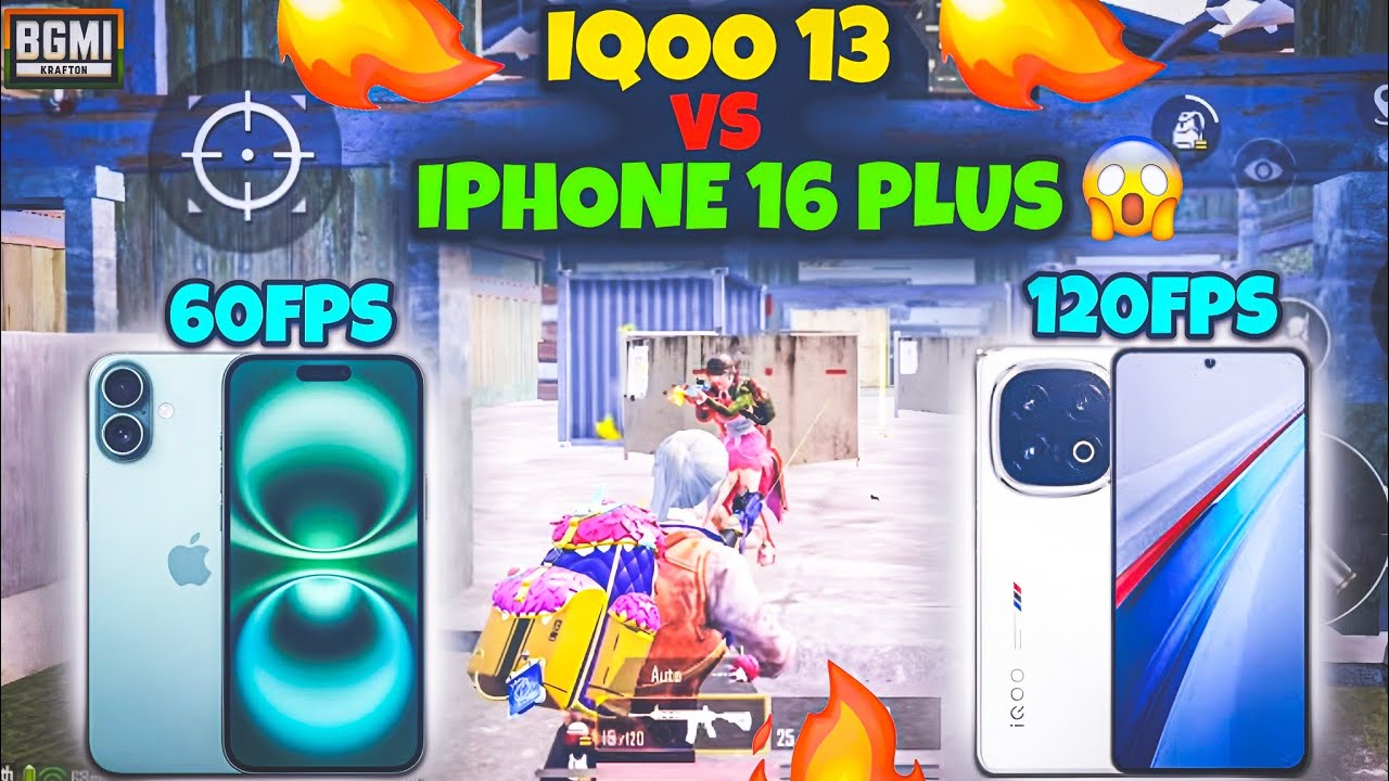 🔴IQOO 13 VS IPHONE 16 PLUS 😈||SUBSCRIBER CHALLENGE 🔥 IPHONE 60 FPS ENOUGH ANDROID 120FPS
