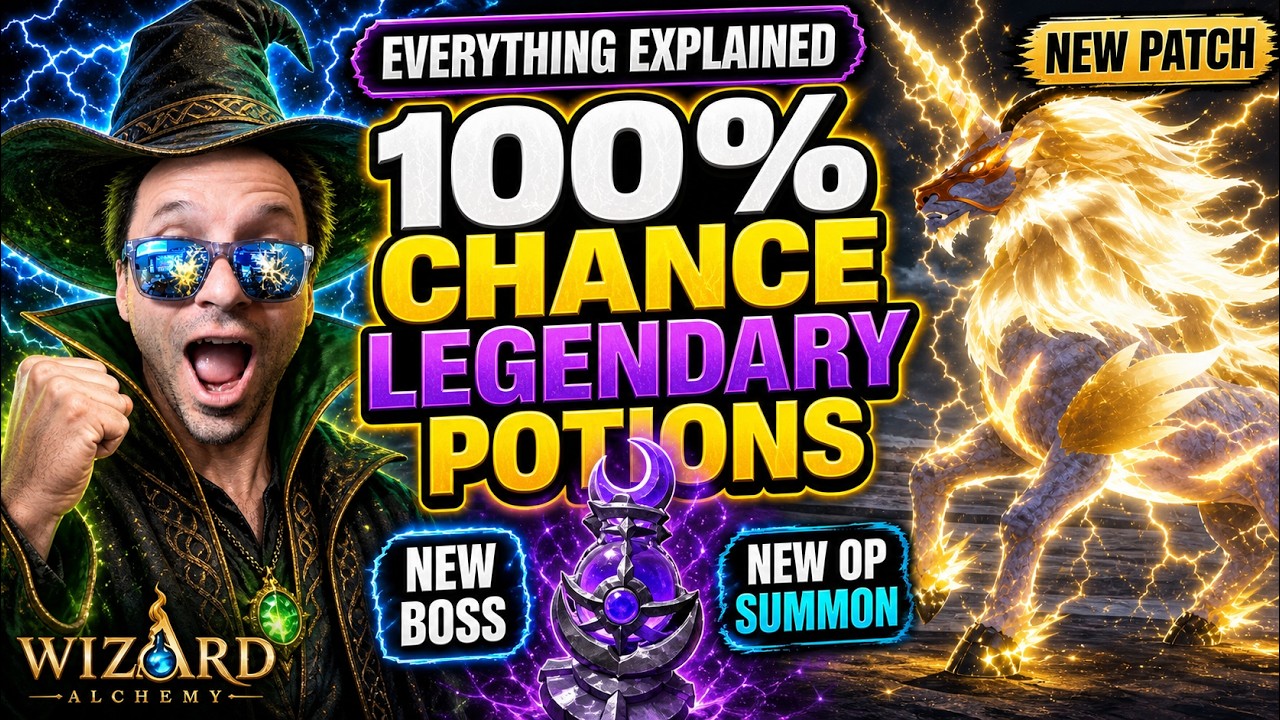 100% Legendary Potions! NEW CODES! New BOSS +New  OP Summon! MORE! - Wizard Alchemy Patch Explained