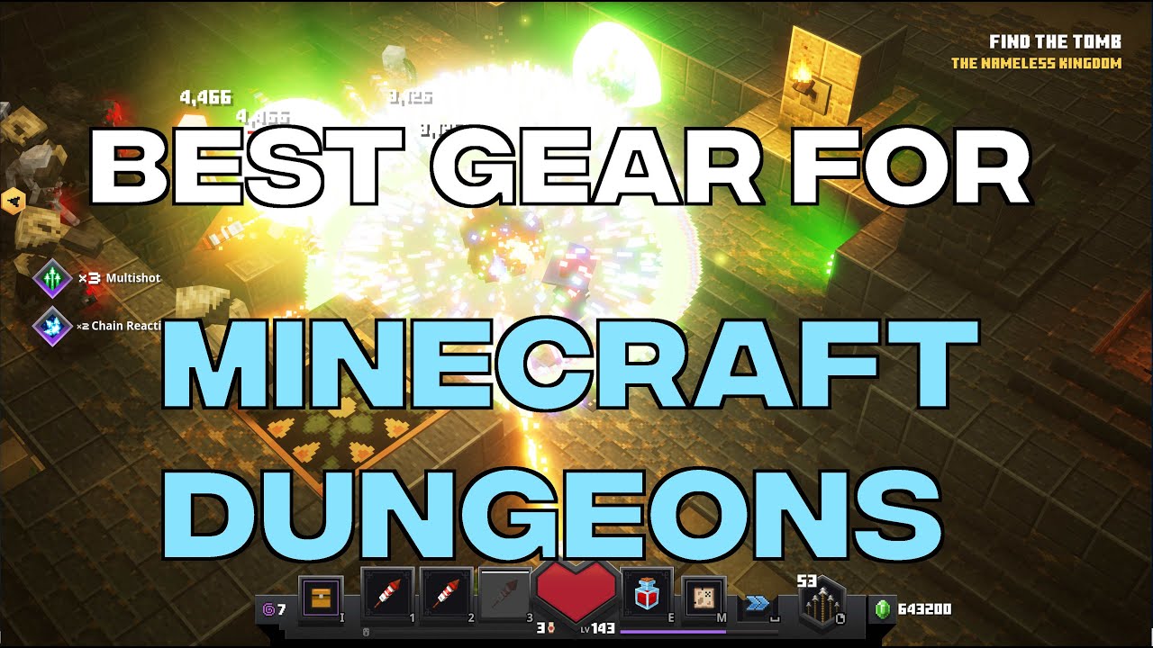 Best Gear For Minecraft Dungeons