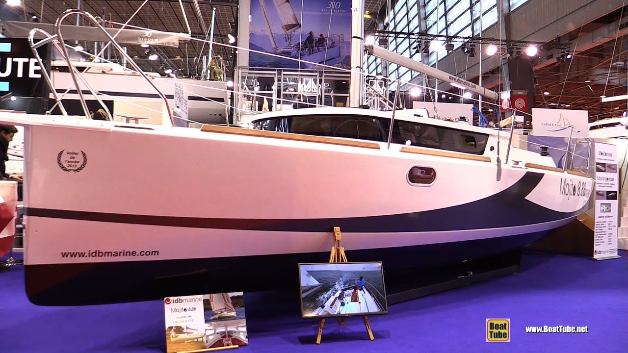 2016 Mojito 8.88 Sailing Yacht - Deck and Interior Walkaround - 2015 Salon Nautique de Paris
