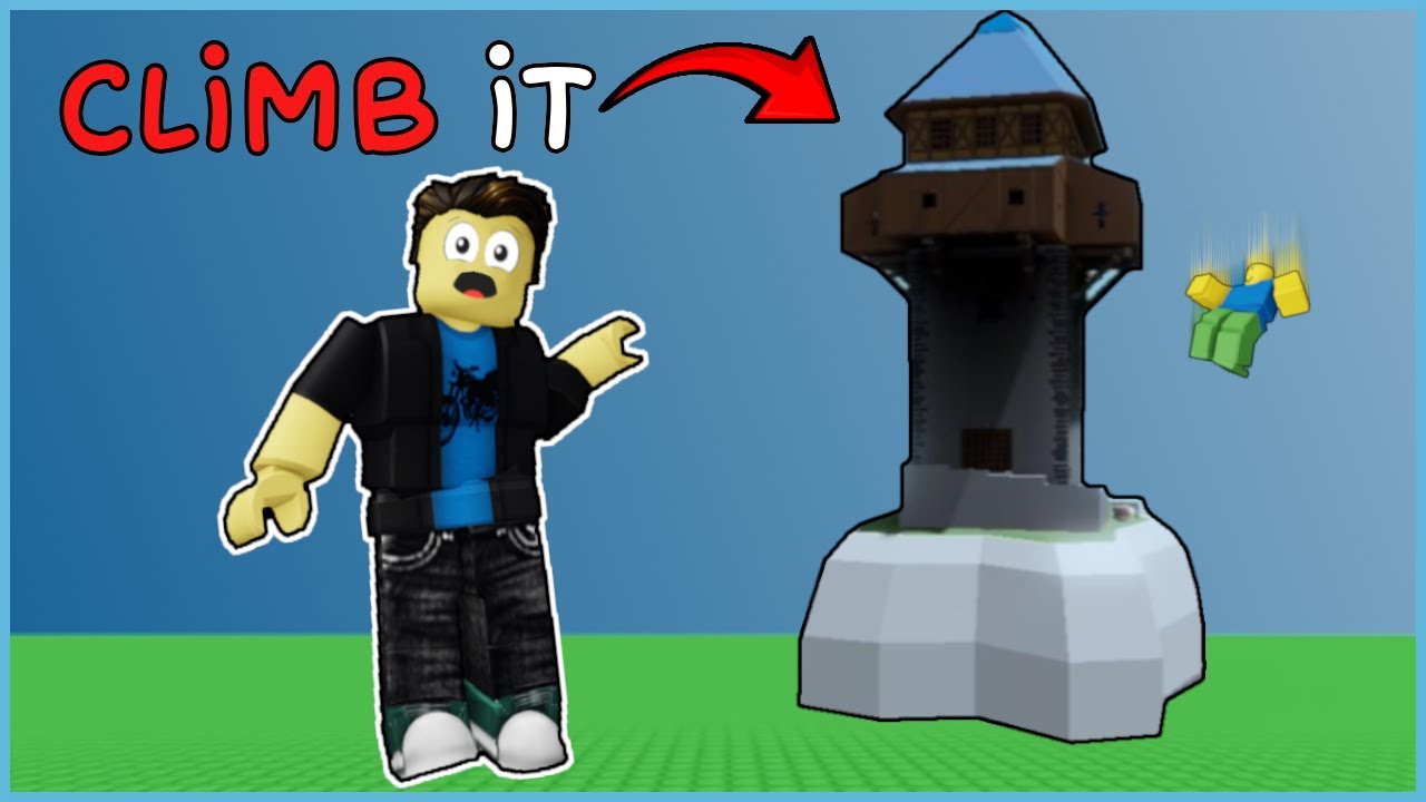 I climbed the Roblox MINIGAME TOWER...