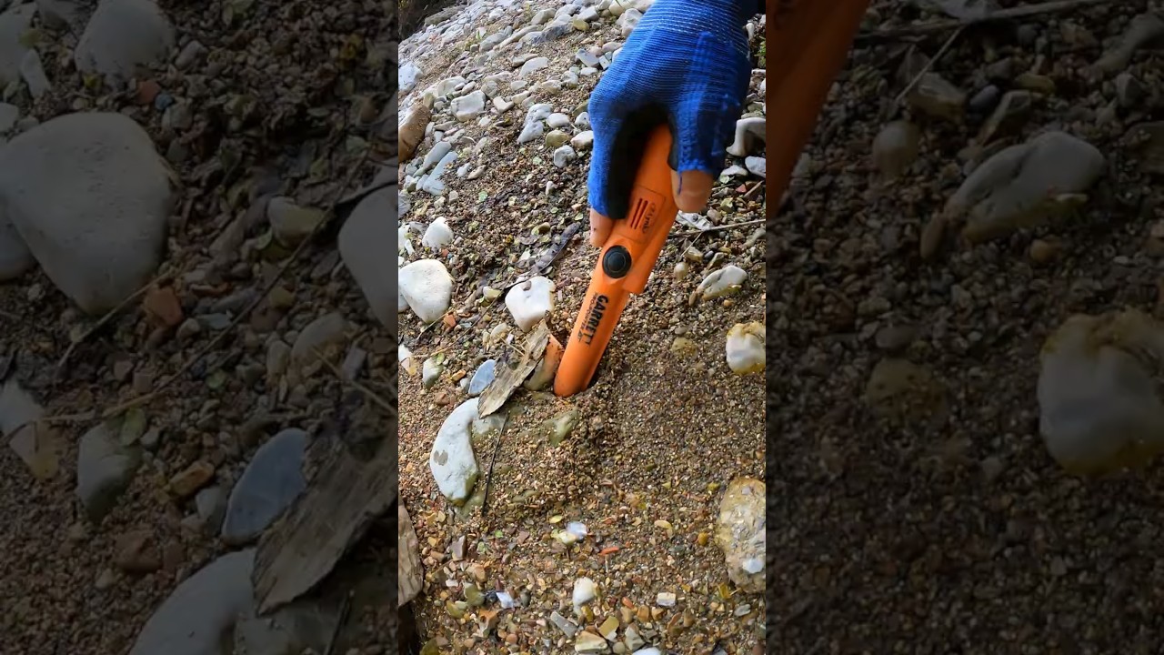 Treasure Hunting in River with Metal Detector #viralshorts #metaldetecting #treasurehunting