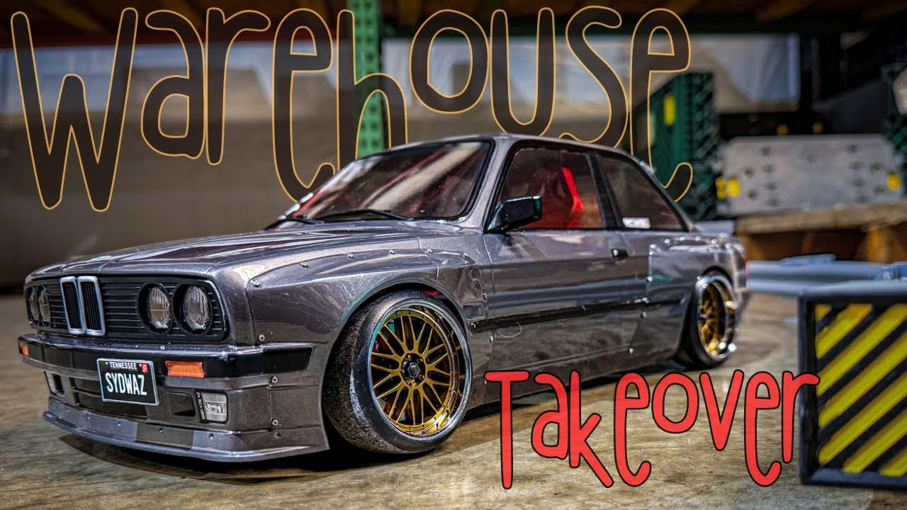 E30 Warehouse takeover. MST RMX 2.5 Drifting a warehouse.