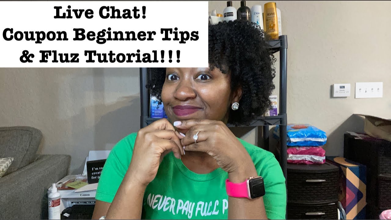 Coupon Beginner Tips & Fluz Tutorial | Live Chat | Krys the Maximizer