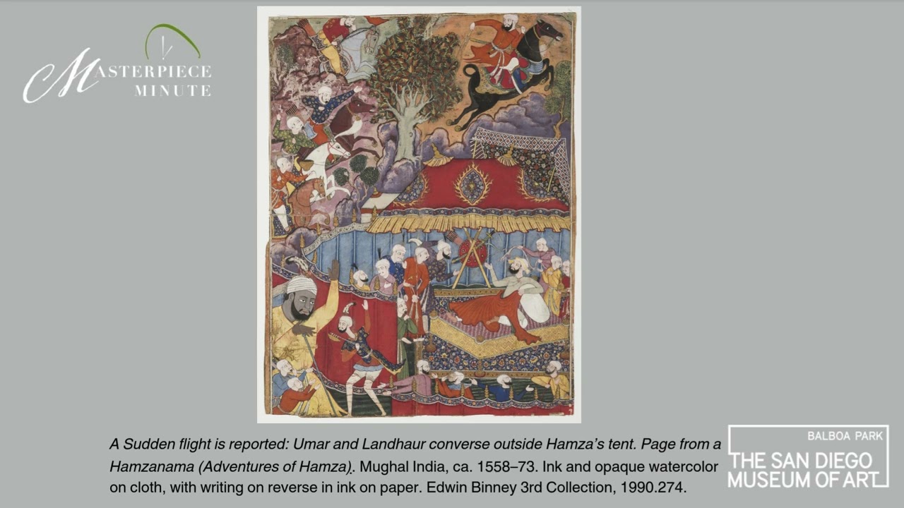 Episode 53:  A Sudden flight is reported: Umar and Landhaur converse outside Hamza’s tent.