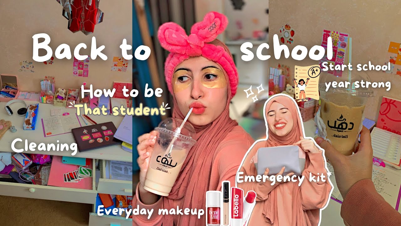 How to prepare for back to school !🏫 and Become “THAT STUDENT”👩🏻‍🎓ابدأوا سنة دراسية بحماس 🎒📌