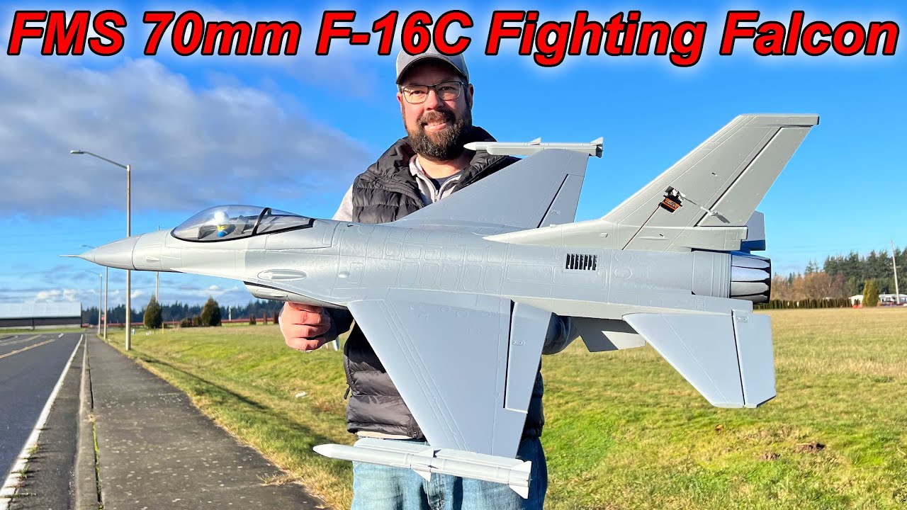 FMS EDF Jet 70mm F‑16C Fighting Falcon Second FLIGHT 