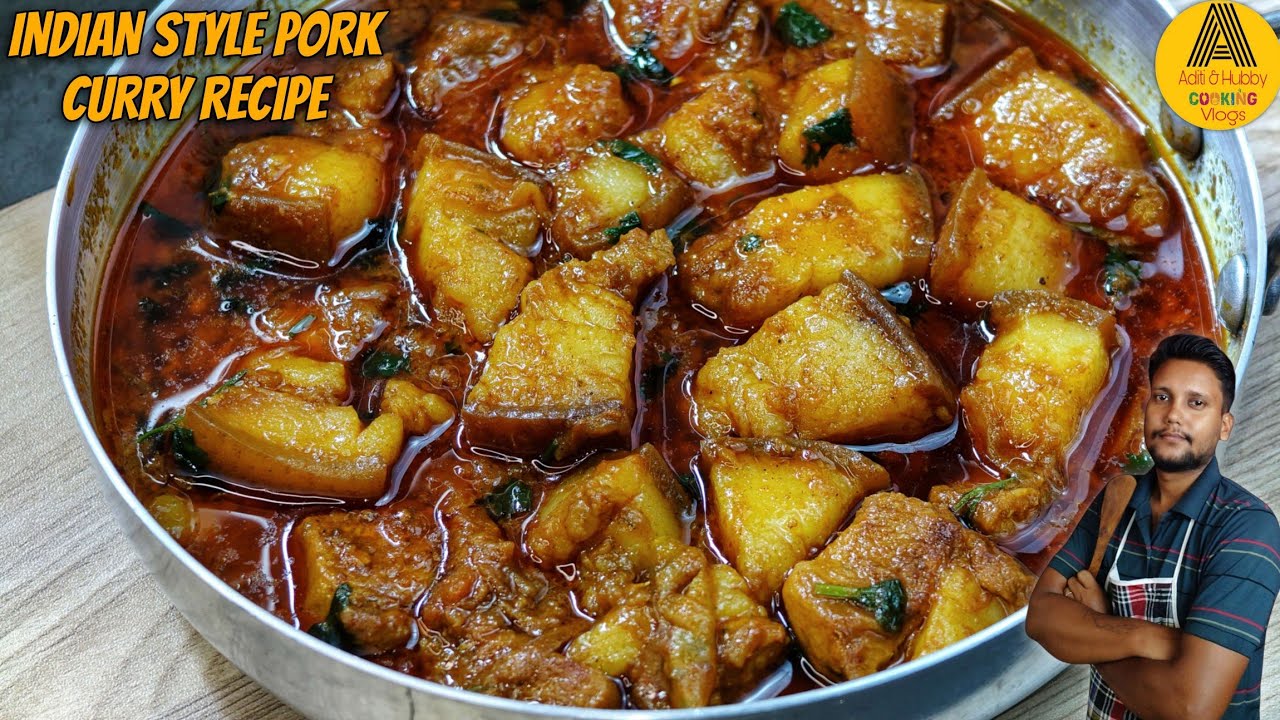 Easy Pork Curry Recipe With Tomato | Indian Style Pork Curry | Pork Belly Curry Recipe | Pork Recipe