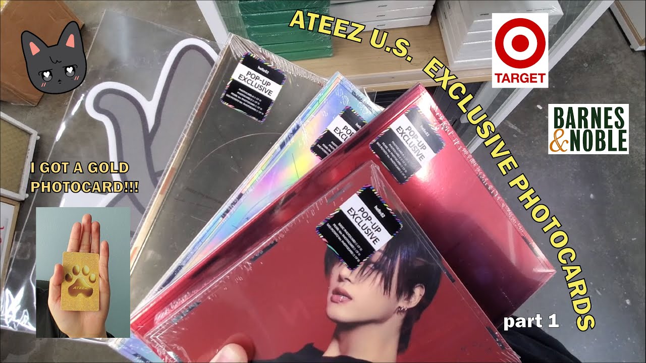 Ateez's Exclusive photocard hunt begins for the Golden Hour Part 2 comeback: target, B&N, pop-up exc