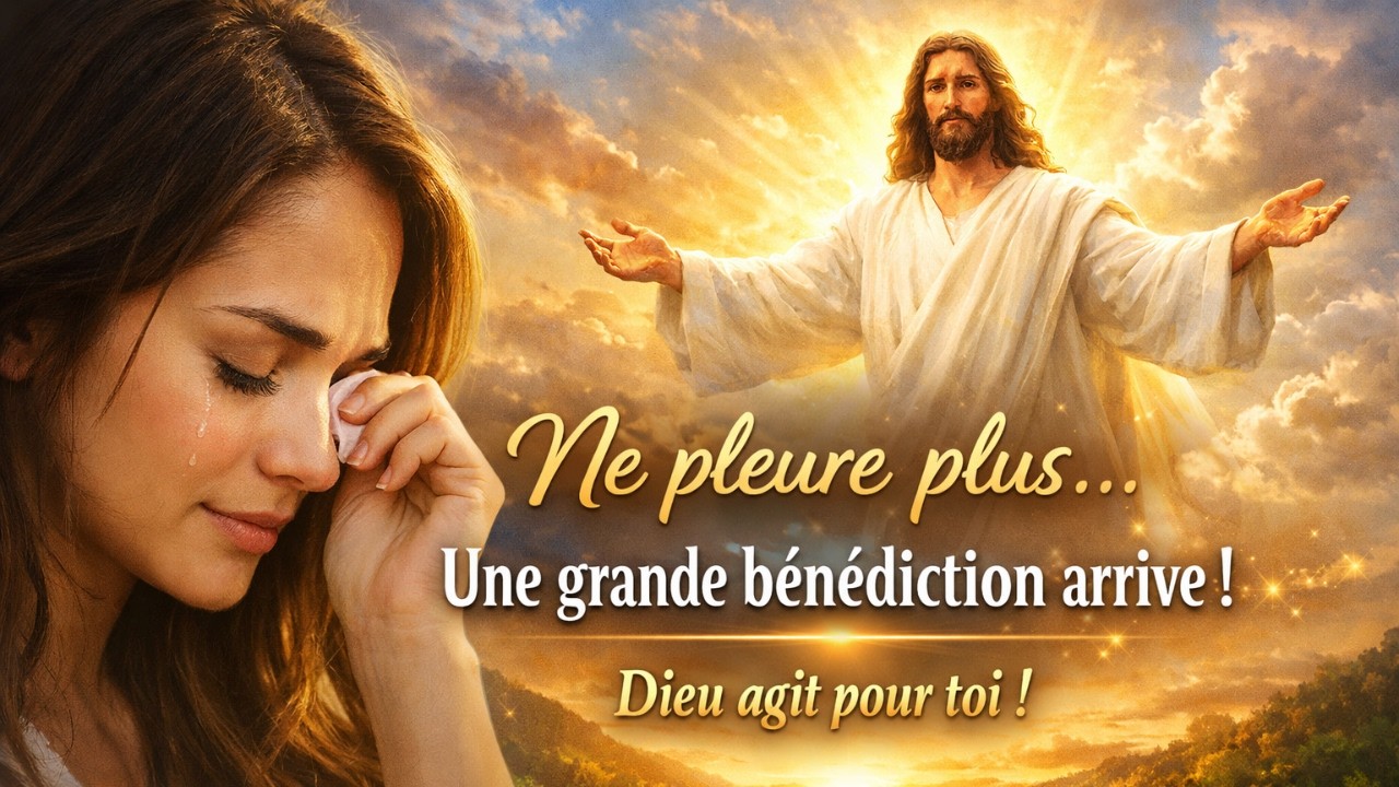 Dieu te dit : ne pleure plus, une immense bénédiction arrive | Messages de Dieu ✨🙏