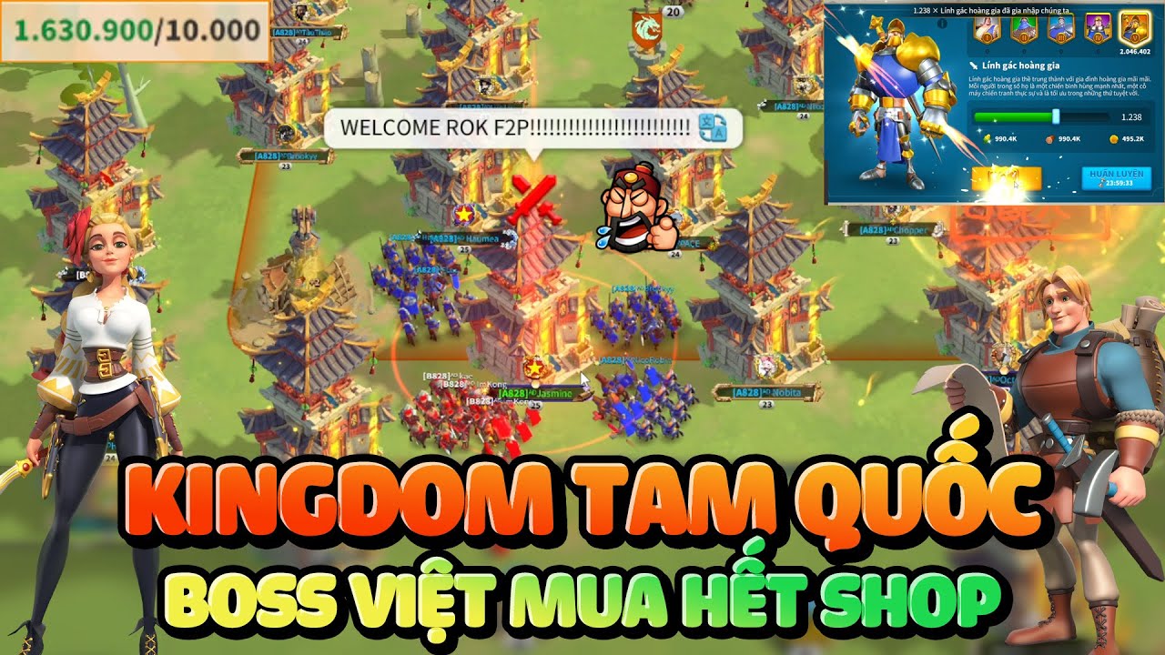 3828: Boss Việt Chi Lớn Mua Hết Rương Vàng Đua TOP - Liên Minh Đậm Chất Tam Quốc Rise of Kingdoms