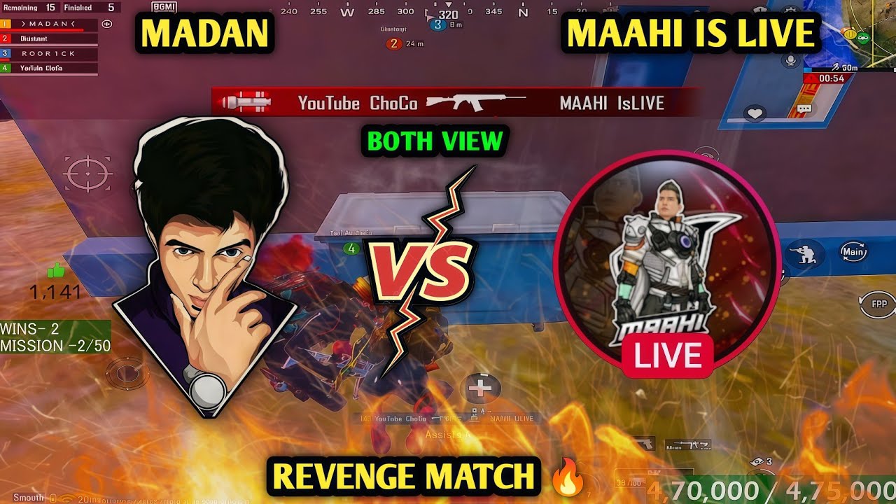 MADAN VS MAAHI IS LIVE IN SAME LOBBY 🔥 #madan #madanop #bgmi