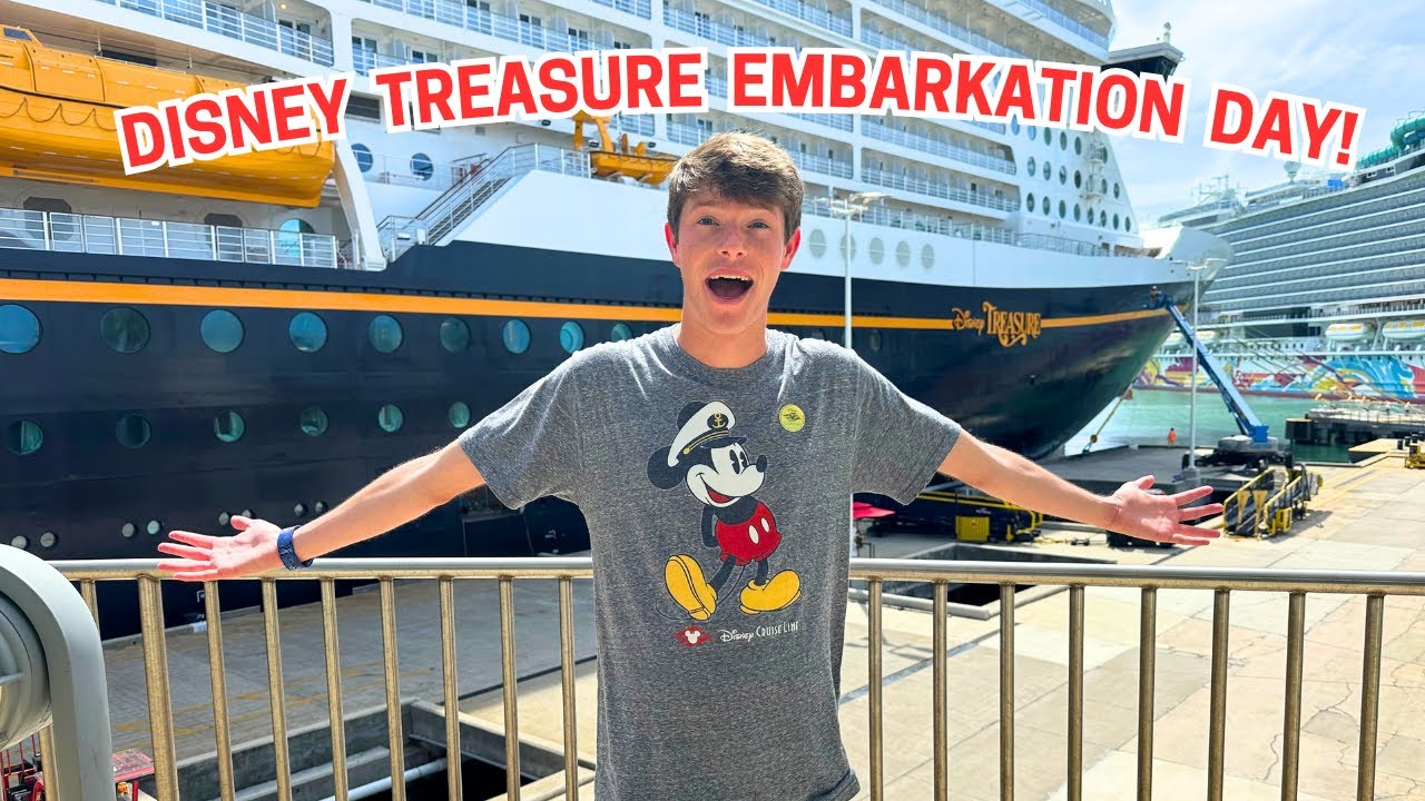 My First Day on The Disney Treasure | Embarkation Day, Sail Away Show, Plaza de Coco, and MORE!