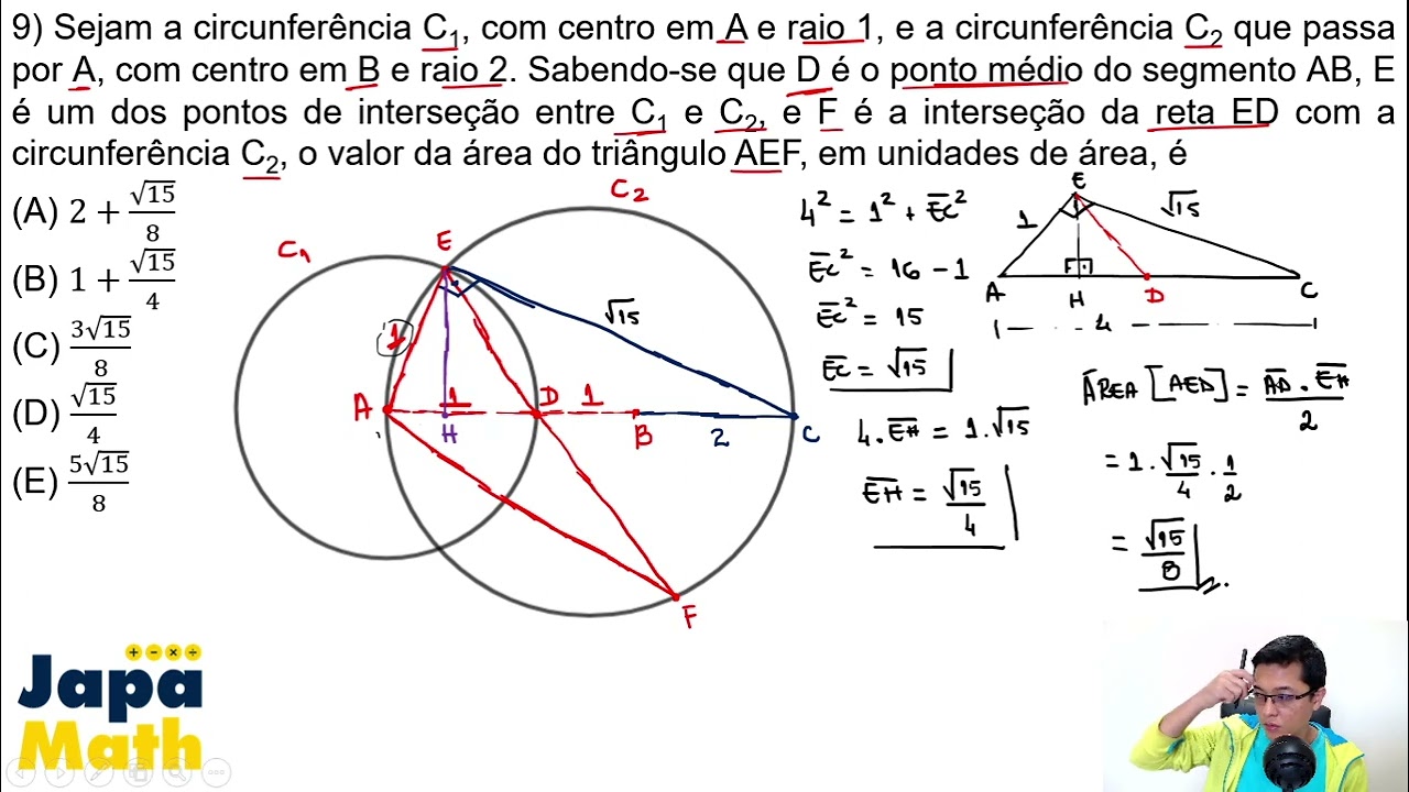 Prova EFOMM Resolvida(2019 - 2020) - Matemática - Questão 09