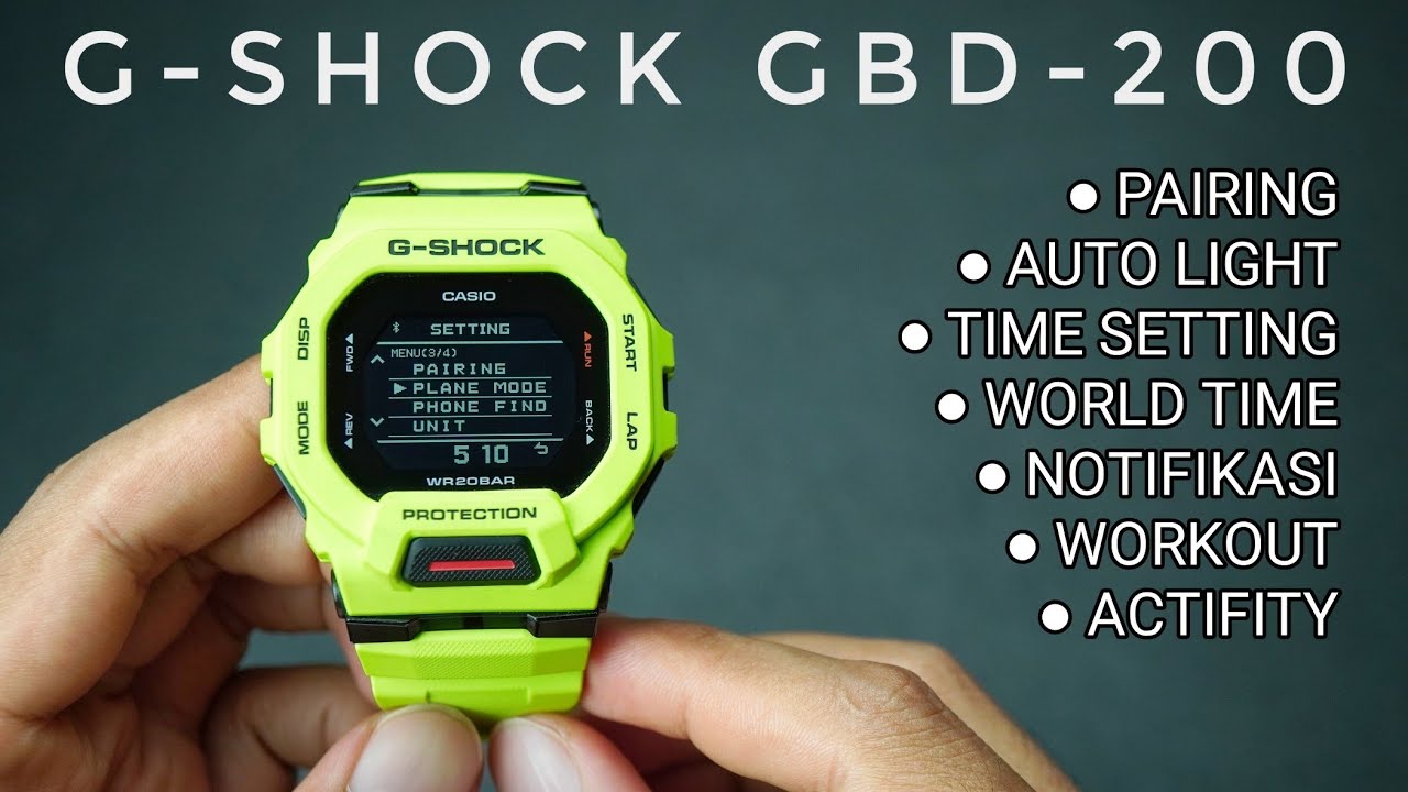 CARA SETTING G-SHOCK GBD-200‼️