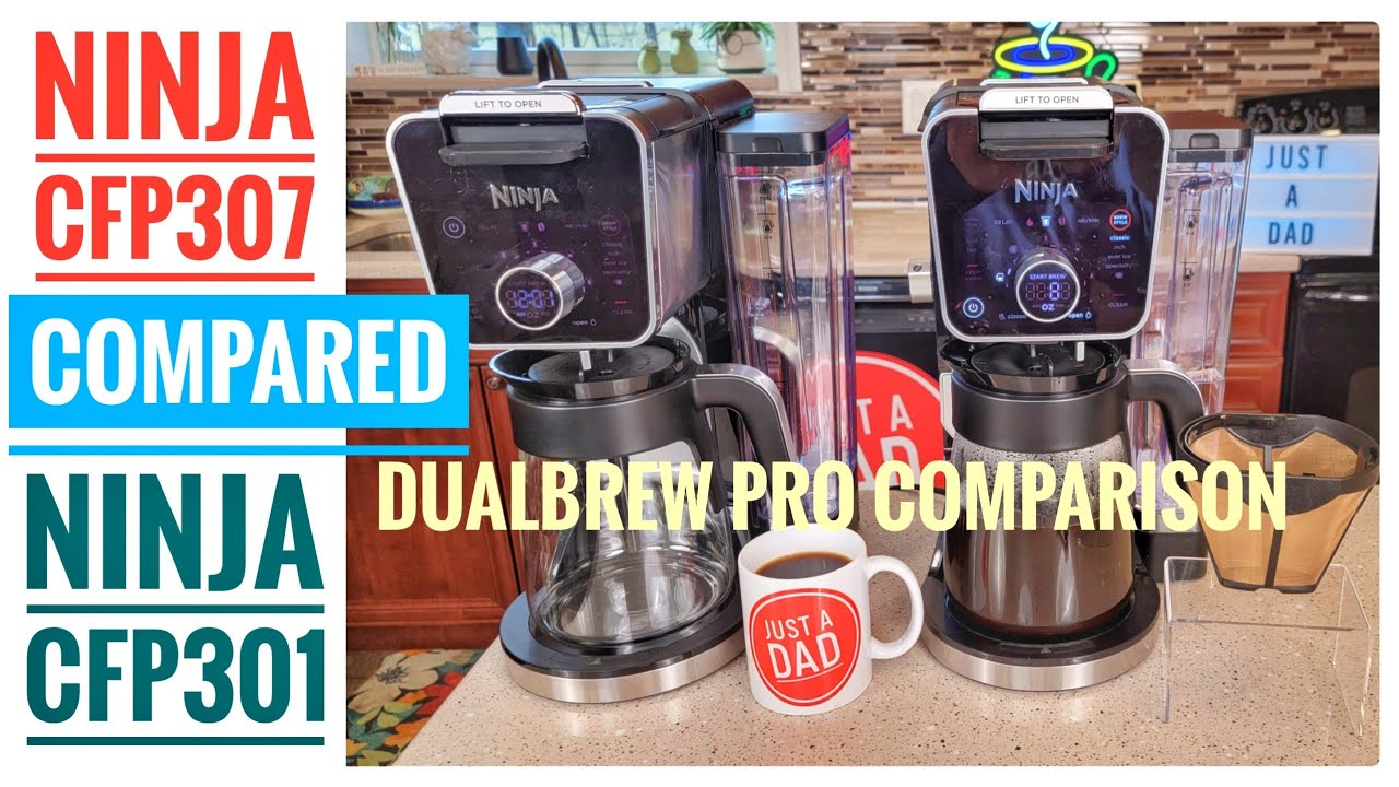 Сравнение кофеварок Ninja DualBrew Pro CFP301 и CFP307. Чем они отличаются?