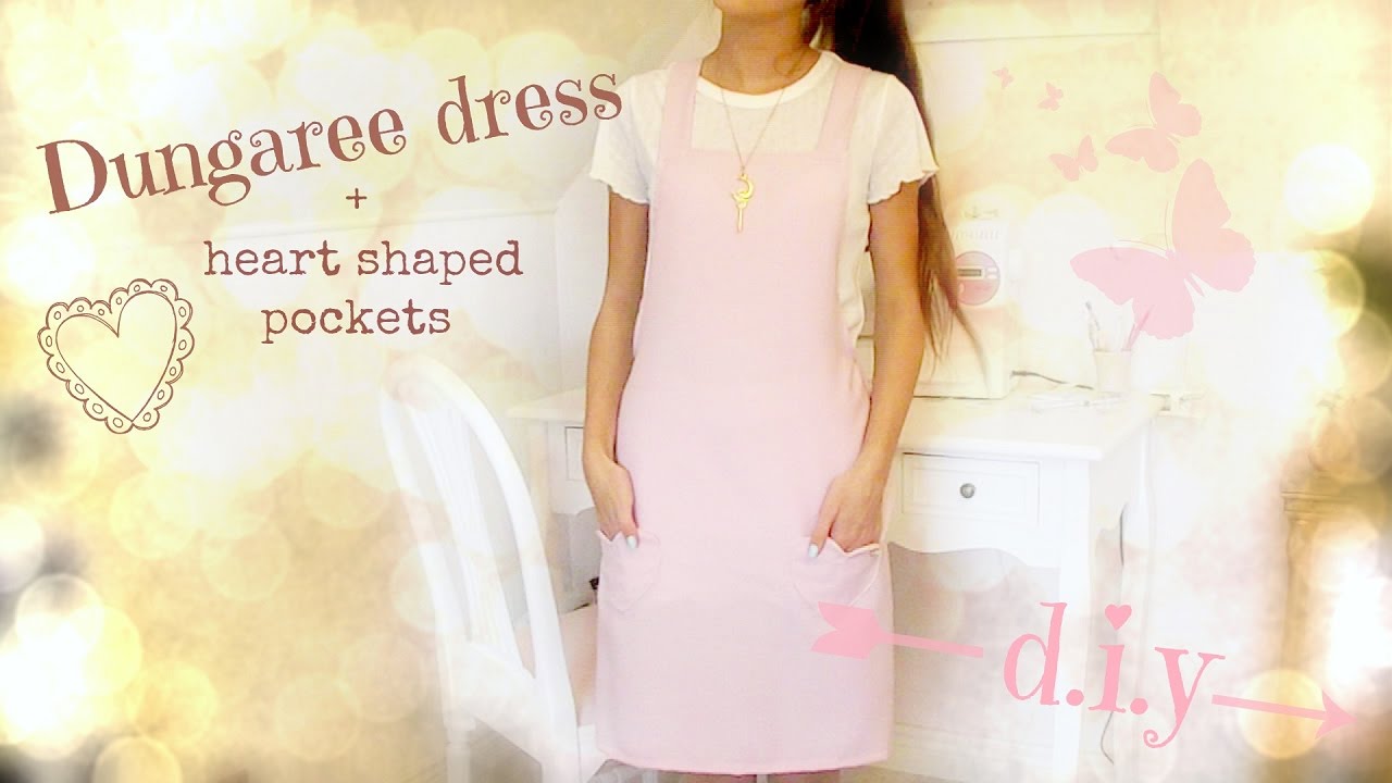 SUPER EASY dungaree dress diy