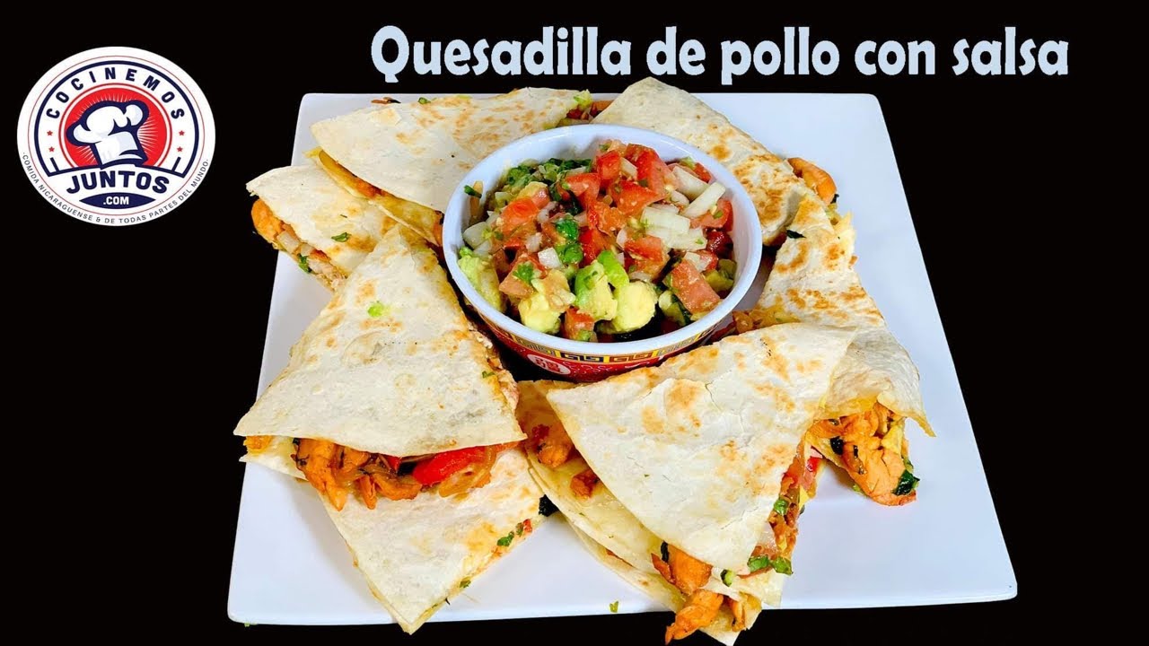 🔴Quesadilla de pollo y queso a la plancha -Sorteo CocinemosJuntos.